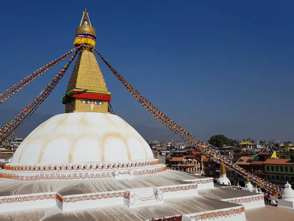 Katmandú Nepal Diciembre 2019 Boudhanath Stupa Pleno Sol Katmandú —  Fotos de Stock