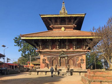 Katmandu vadisindeki Changu Narayan tapınağı.