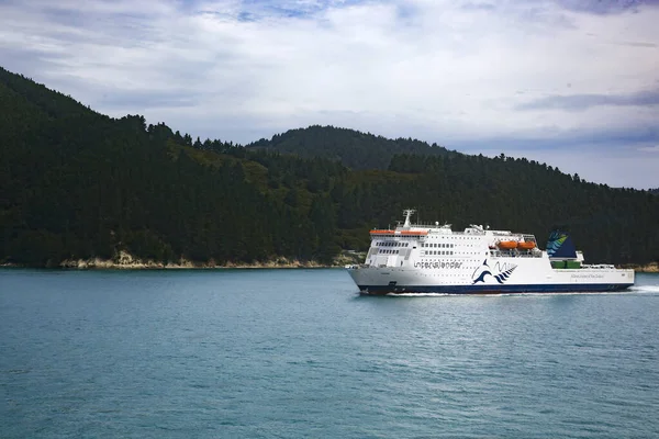 Cook Strait New Zealand February 2020 Ferry Connecting North South — 스톡 사진