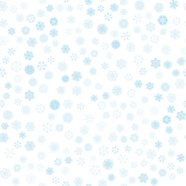 Vector invierno nieve luz patrón sin costuras — Vector de stock