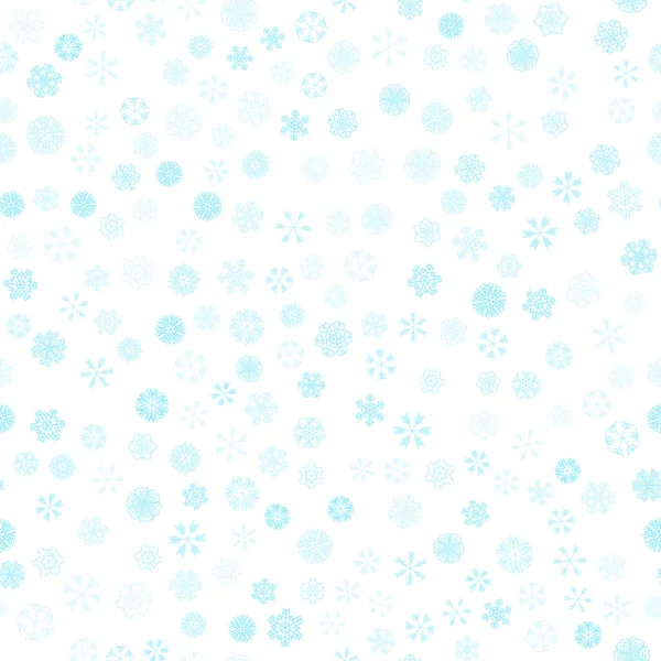 Vector invierno nieve luz patrón sin costuras — Vector de stock