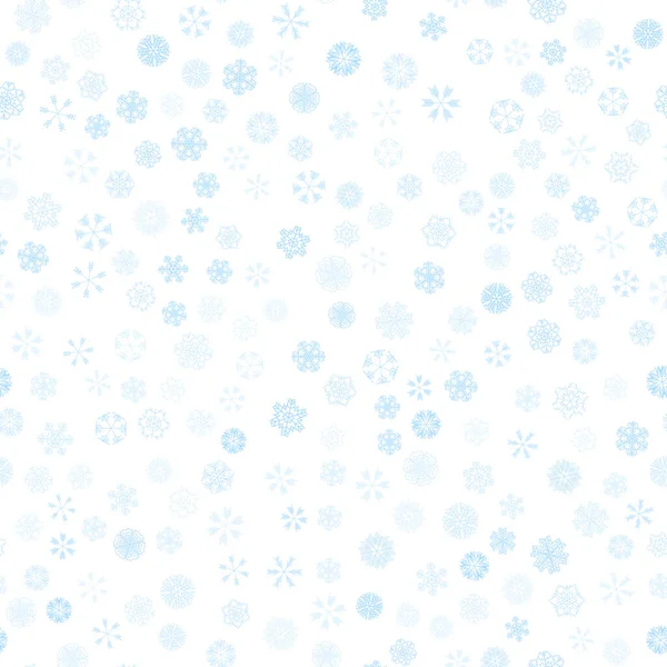 Vector invierno nieve luz patrón sin costuras — Vector de stock