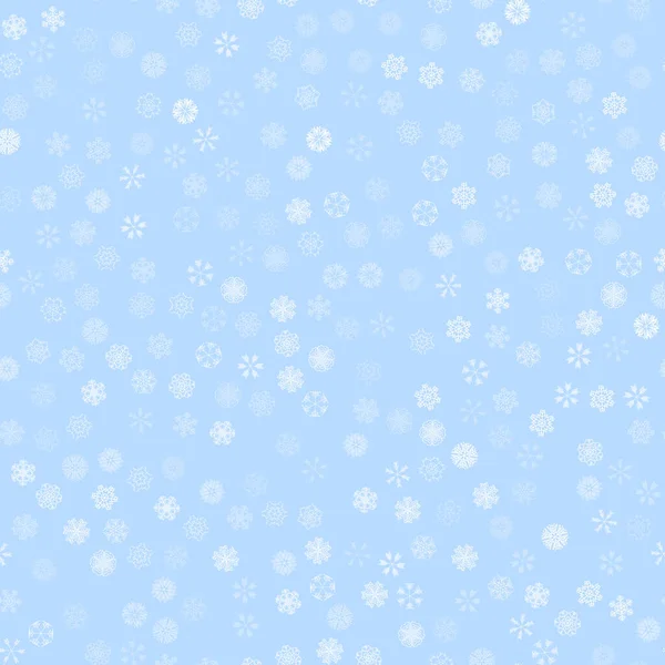 Vector winter snow light seamless pattern — Stock Vector