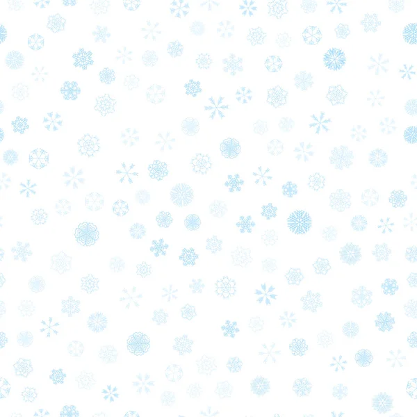 Vector invierno nieve luz patrón sin costuras — Vector de stock