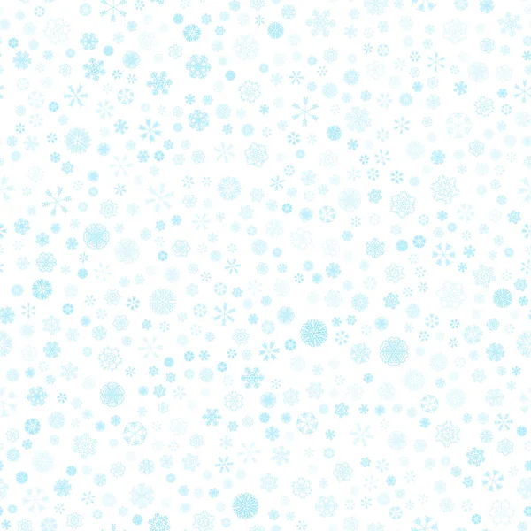 Vector invierno nieve luz patrón sin costuras — Vector de stock