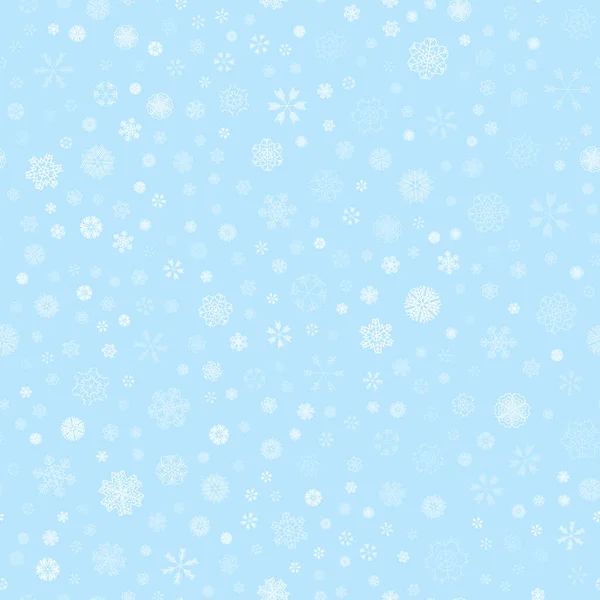 Vetor inverno neve luz padrão sem costura — Vetor de Stock