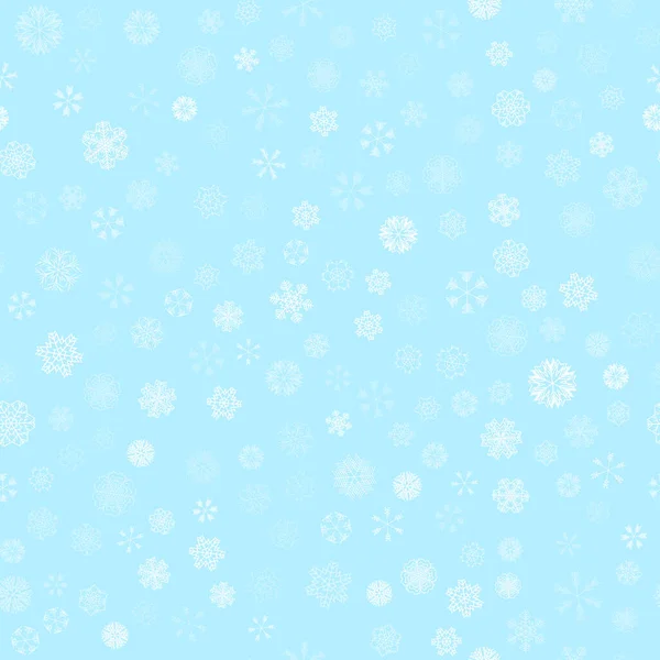 Vector invierno nieve luz patrón sin costuras — Vector de stock