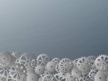 soyut vektör metal düz vites arkaplanı