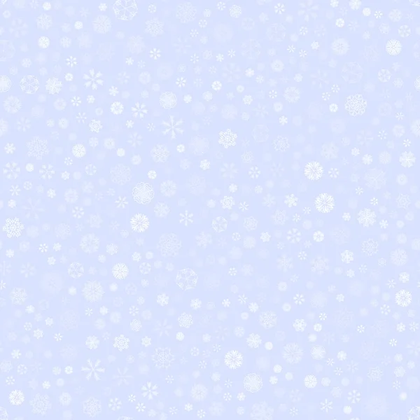 Vector winter sneeuw licht naadloos patroon — Stockvector