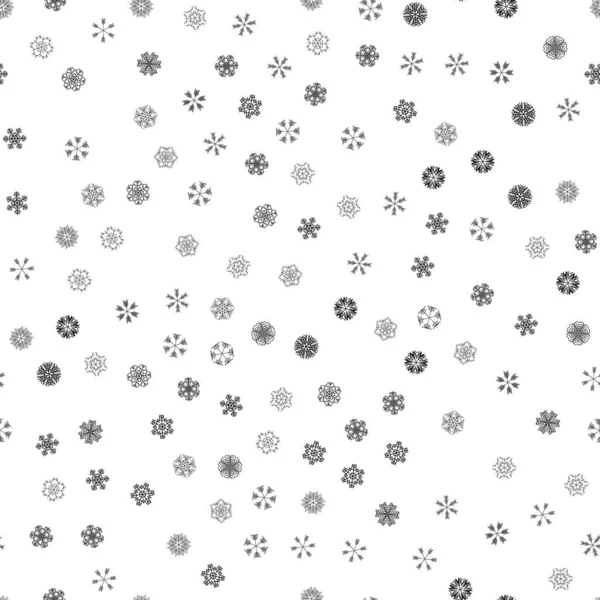 Vector winter snow light seamless pattern — Stock Vector