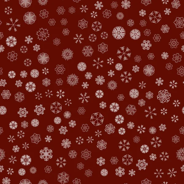 Векторный зимний снежный рождественский узор — стоковый вектор