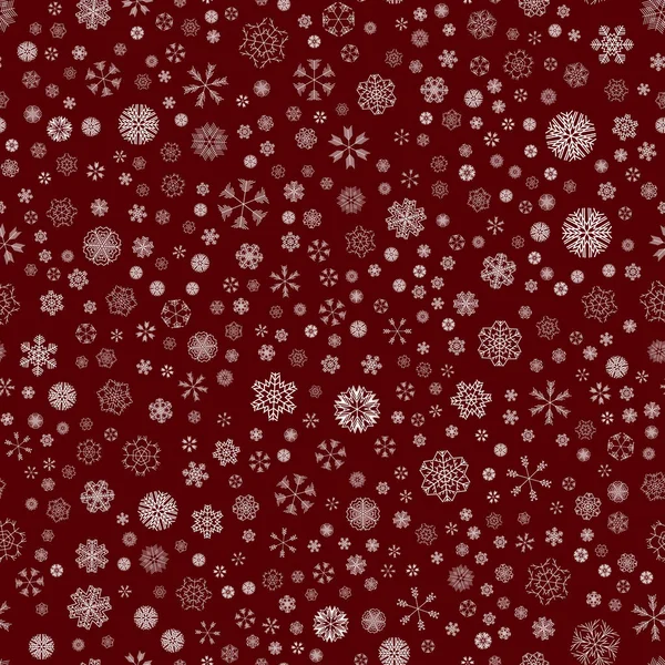 Векторный зимний снежный рождественский узор — стоковый вектор