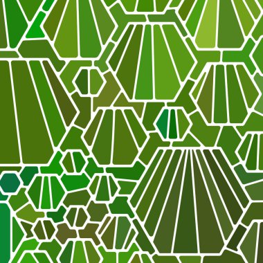 soyut vektör boyalı cam mozaik arkaplan - parlak yeşil