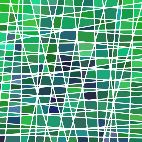抽象的なベクトルステンドグラスのモザイクの背景 明るい緑 — ストックベクタ
