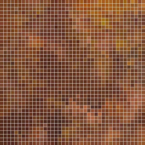 Vector Abstracto Pixel Cuadrado Fondo Mosaico Marrón — Vector de stock