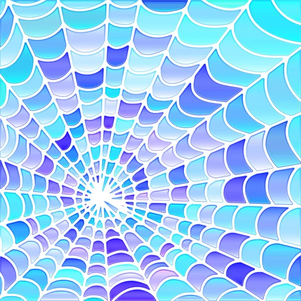 Abstracte Vector Glas Lood Mozaïek Achtergrond Blauw Violet — Stockvector