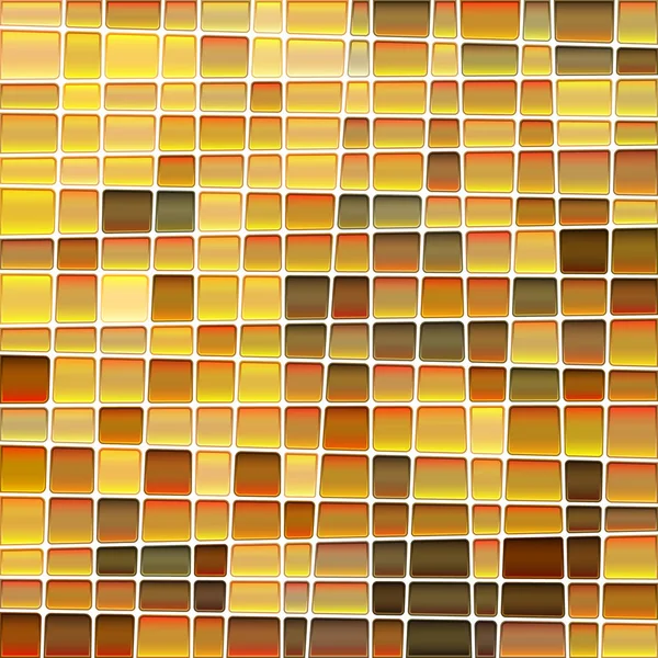Vector Abstracto Manchado Vidrio Mosaico Fondo Amarillo Marrón — Archivo Imágenes Vectoriales