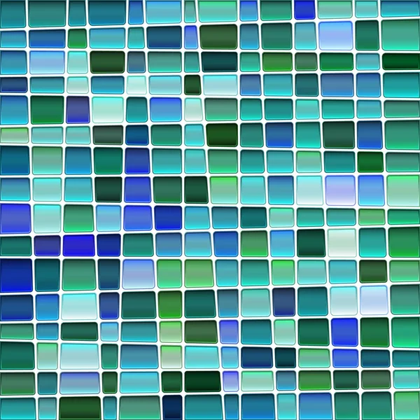 Vetor Abstrato Fundo Mosaico Vidro Manchado Verde Azul — Vetor de Stock