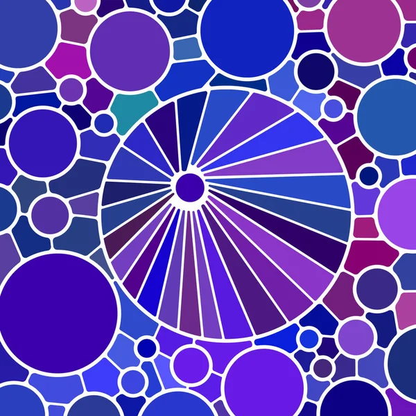 Vector Abstracto Manchado Vidrio Mosaico Fondo Azul Violeta — Archivo Imágenes Vectoriales