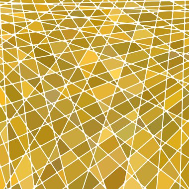 soyut vektör vitray mozaik arka plan - parlak sarı