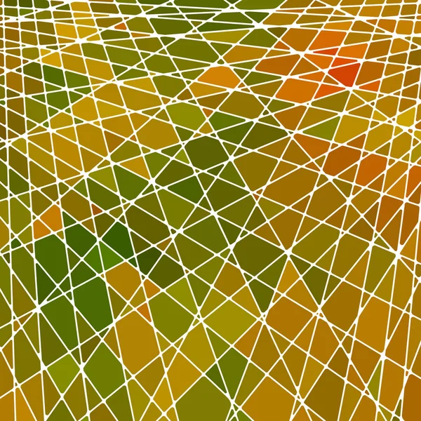 Abstrakt Vektor Målat Glas Mosaik Bakgrund Grön Och Brun — Stock vektor