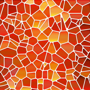 soyut vektör boyalı cam mozaik arkaplan - kırmızı ve turuncu