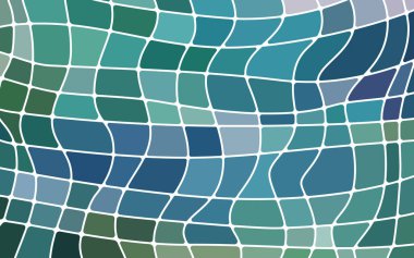 soyut vektör boyalı cam mozaik arkaplan - yeşil ve mavi