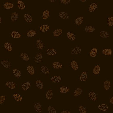 Karalama vektörü Paskalya yumurtaları düzensiz şekiller - çikolata