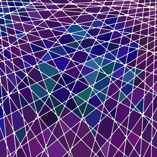 Vector Abstracto Manchado Vidrio Mosaico Fondo Azul Violeta — Vector de stock