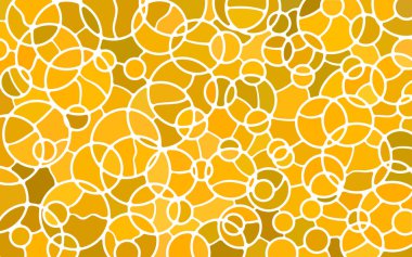 soyut vektör boyalı cam mozaik arkaplan - sarı daireler