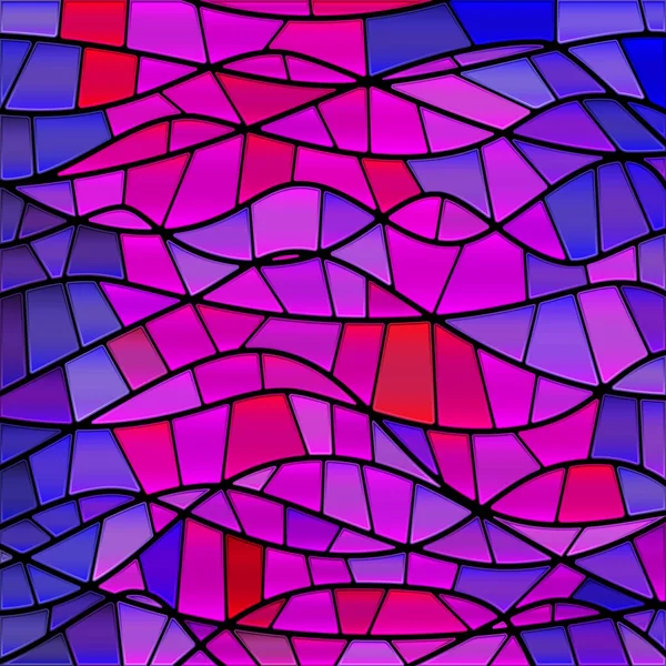 Vetor Abstrato Fundo Mosaico Vidro Manchado Roxo Violeta — Vetor de Stock