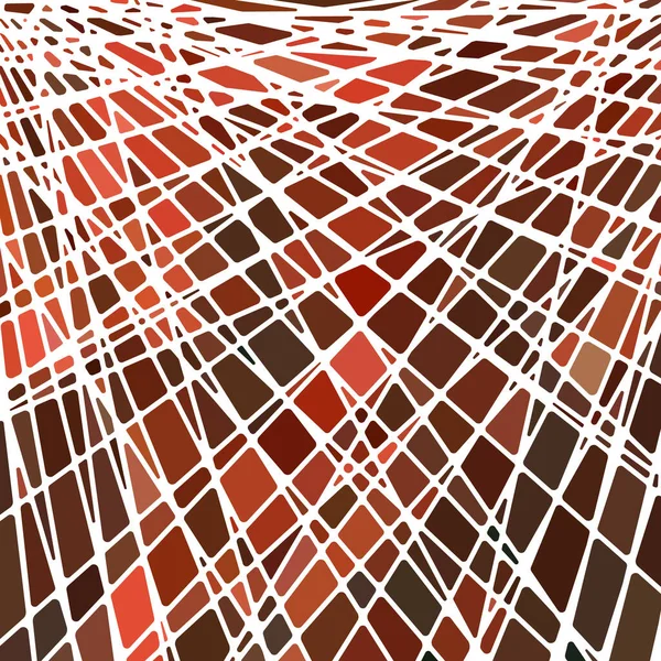 Vector Abstracto Manchado Vidrio Mosaico Fondo Rojo Marrón — Vector de stock