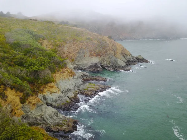 Foggy Coastline in Northern California