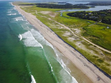 Nauset Beach Cape Cod üzerinde hava