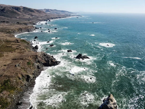 Aerial View of Stunning Northern California Coast in Sonoma — Stock Photo, Image