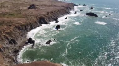 Kaliforniya'da Sonoma şeridinin havadan görünümü