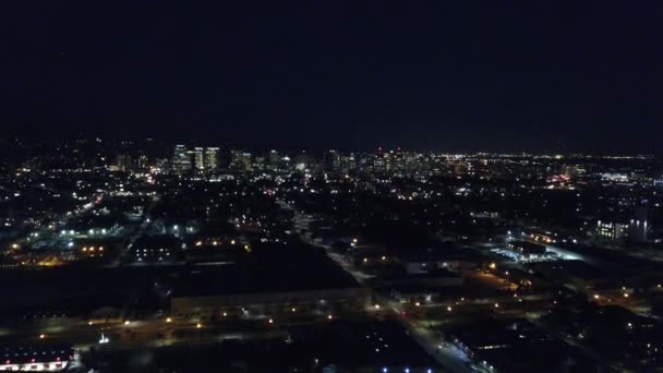Stad van Oakland's nachts — Stockvideo