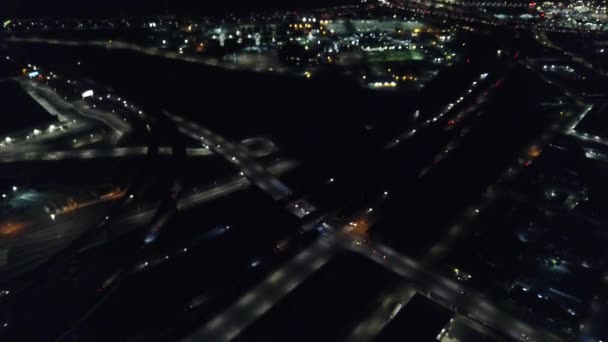 Lights City Oakland Highlight Its Many Urban Thoroughfares Night City — Stock Video