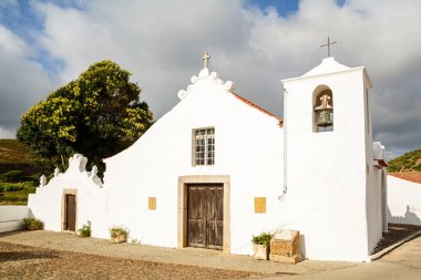 Igreja Paroquial da Bordeira - Historical church in the village Bordeira near Carrapateira, in the municipality of Aljezur in the District of Faro, Algarve Portugal clipart