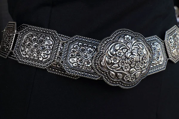 vintage silver belt