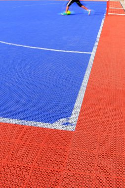 Yer döşemesi. Futsal plastik kort döşeme döşeme döşeme dokusu