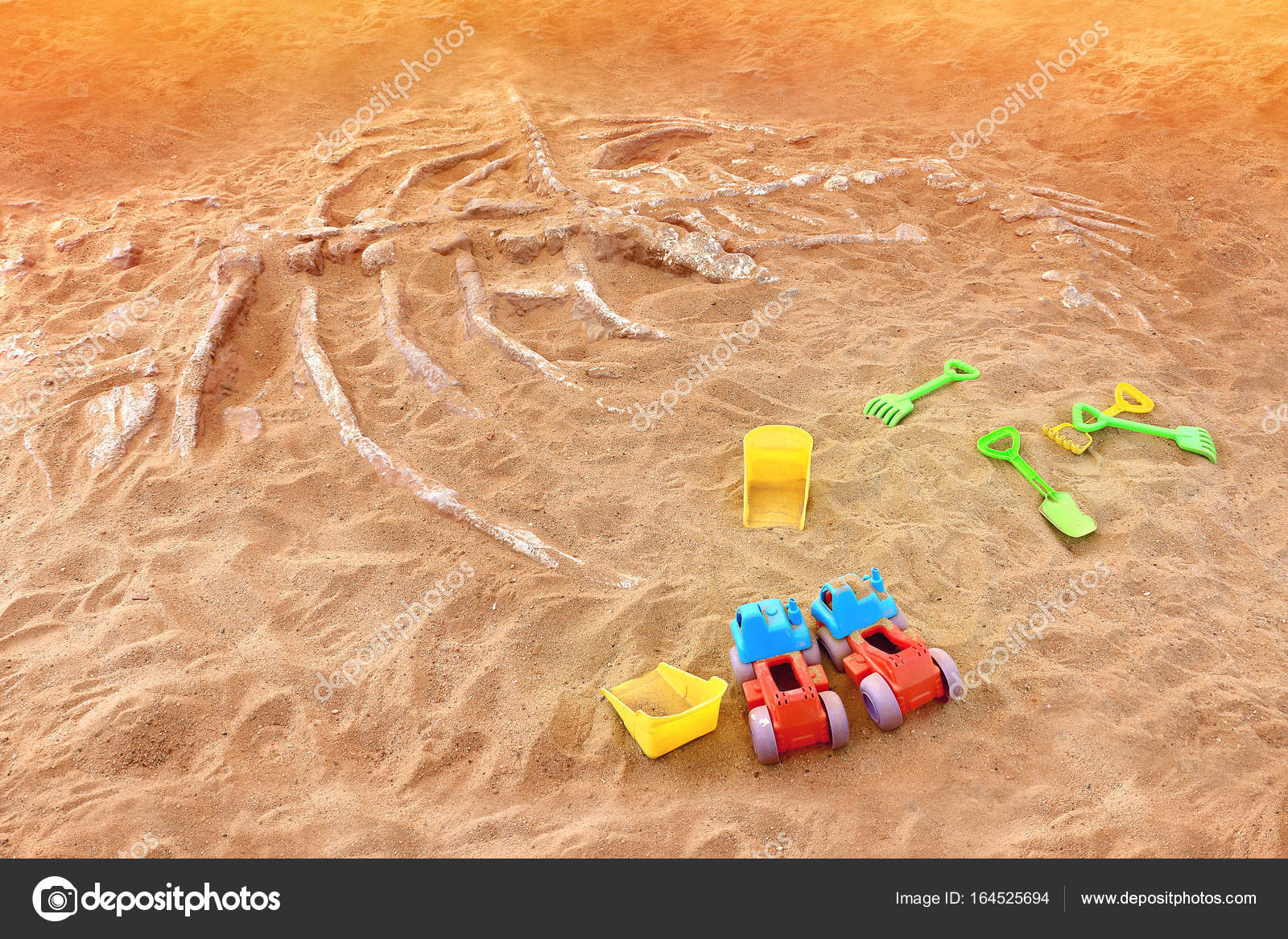 dinosaur bones sand toys