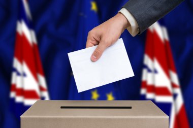Büyük Britanya'da - oy sandığı oylama referandum