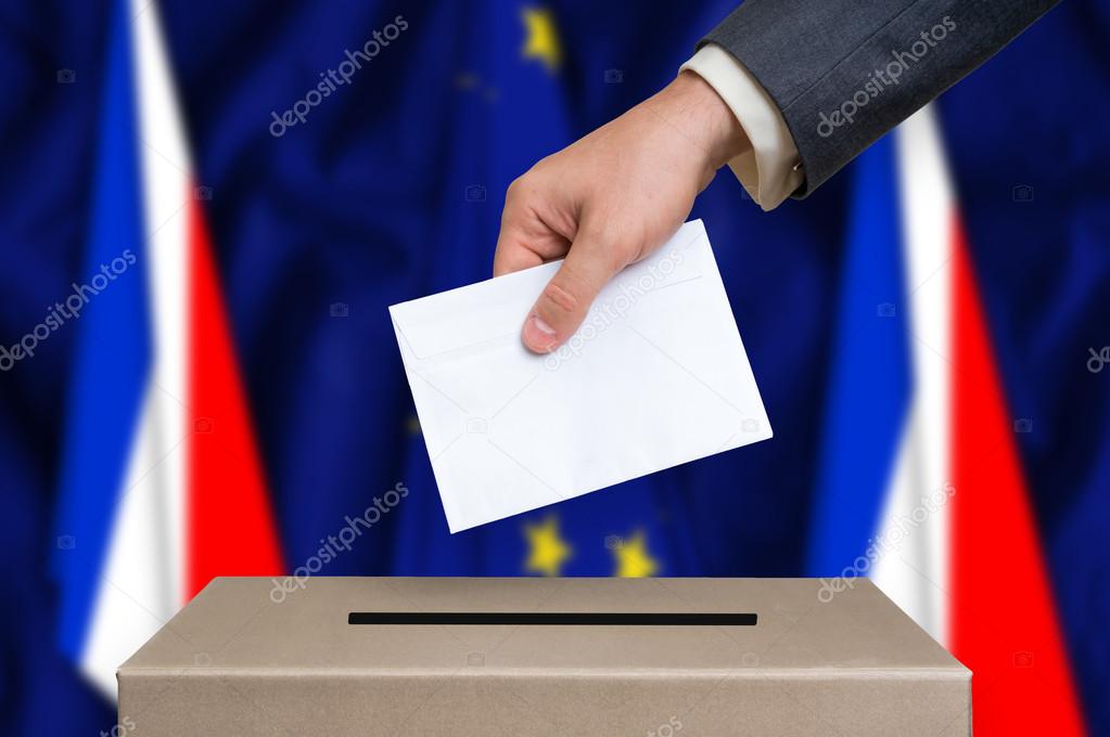 Referendum in France - voting at the ballot box