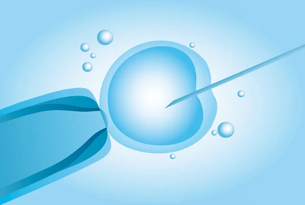 Mikroskopisch kleine künstliche Befruchtung, in vitro Fertilisation (ivf) — Stockfoto