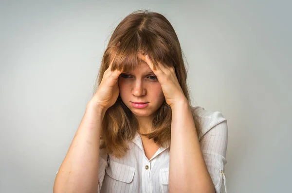 Joven mujer decepcionada en depresión — Foto de Stock