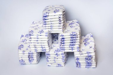 Pile of disposable diapers clipart