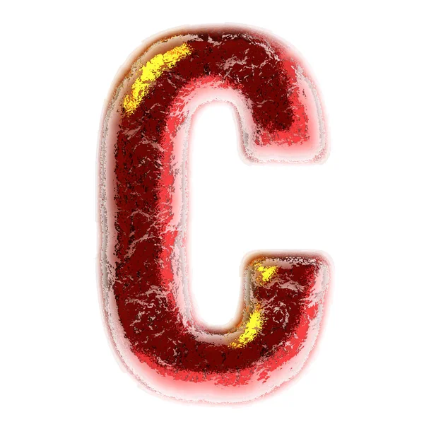 Letter C isolated on white background — Stock Photo, Image