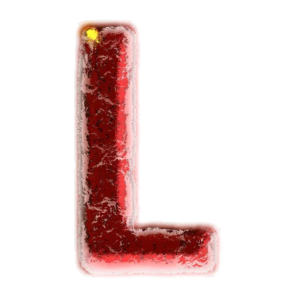 Letter L isolated on white background — Stock Photo, Image