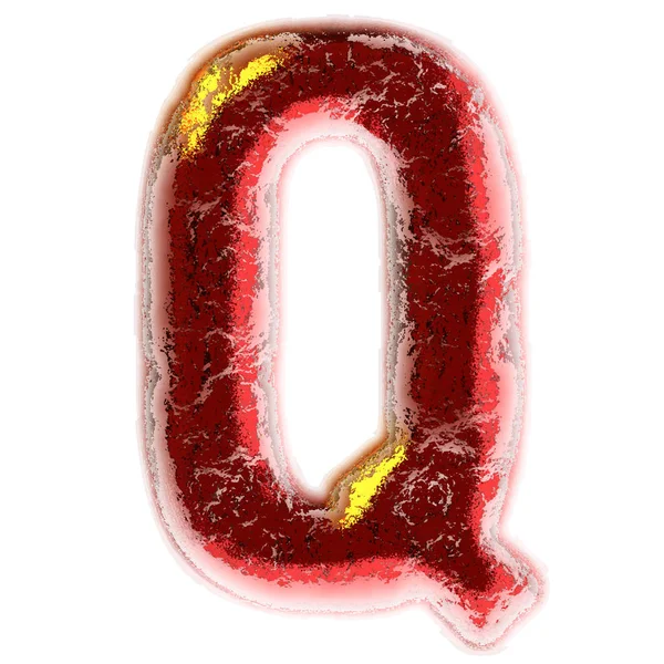 Letter Q isolated on white background — Stock Photo, Image